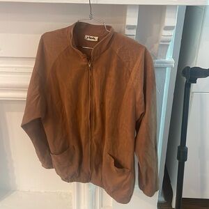 Jo Hardin vintage faux suede men’s bomber coat very 80s cool